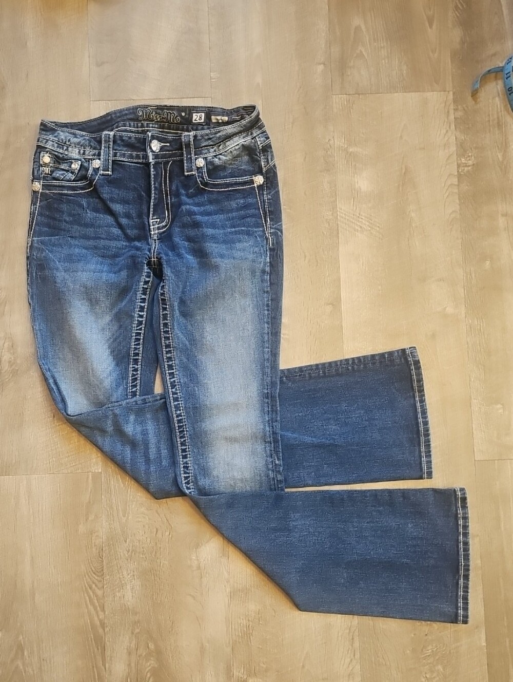 Miss Me Women’s Blue Boot Cut Jeans 28/34inseam